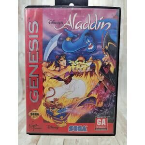 Disney's Aladdin (Sega Genesis, 1993) Case & Game Only